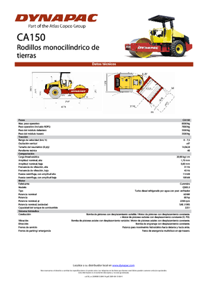 Rouleaux monocylindres Dynapac CA 150