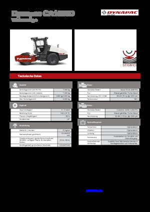 Rouleaux monocylindres Dynapac CA 1500 D