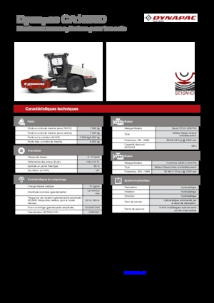 Rouleaux monocylindres Dynapac CA 1500 D