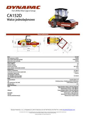 Rouleaux monocylindres Dynapac CA 152 D