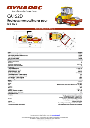 Rouleaux monocylindres Dynapac CA 152 D