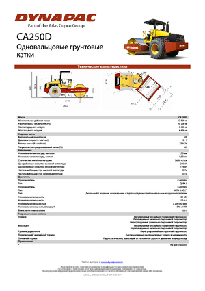 Rouleaux monocylindres Dynapac CA 250 D