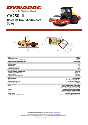 Rouleaux monocylindres Dynapac CA 250-II