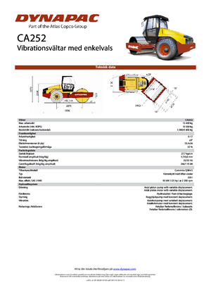 Rouleaux monocylindres Dynapac CA 252