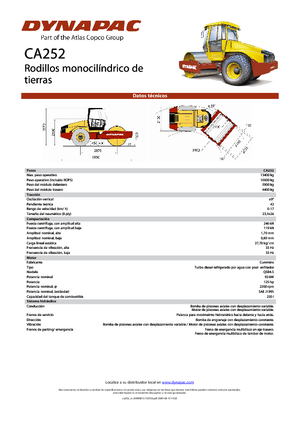 Rouleaux monocylindres Dynapac CA 252