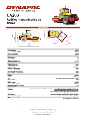 Rouleaux monocylindres Dynapac CA 300