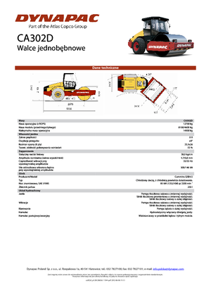 Rouleaux monocylindres Dynapac CA 302 D
