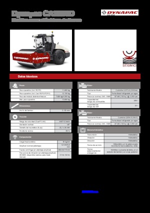 Rouleaux monocylindres Dynapac CA 3500 D