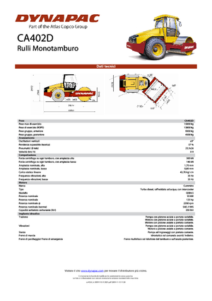 Rouleaux monocylindres Dynapac CA 402 D