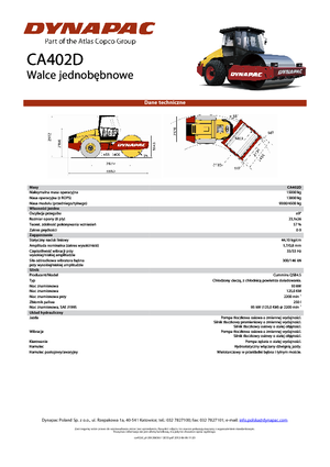 Rouleaux monocylindres Dynapac CA 402 D