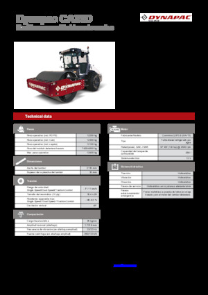 Rouleaux monocylindres Dynapac CA35D Rhino