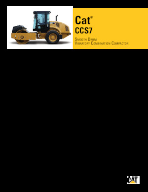 Rouleaux monocylindres Caterpillar CCS7