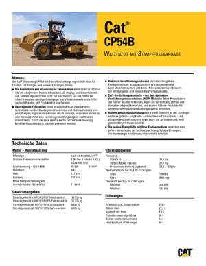 Rouleaux monocylindres Caterpillar CP54B