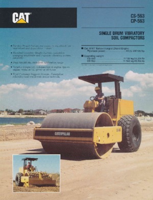 Rouleaux monocylindres Caterpillar CP-563