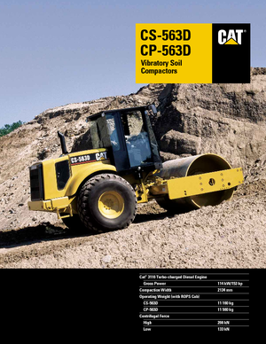 Rouleaux monocylindres Caterpillar CS 563 D