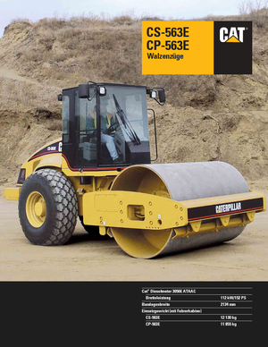 Rouleaux monocylindres Caterpillar CP 563 E