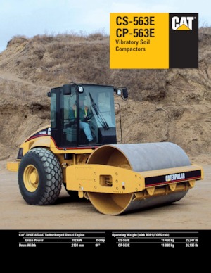 Rouleaux monocylindres Caterpillar CP-563E