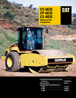 Rouleaux monocylindres Caterpillar CS 683 E