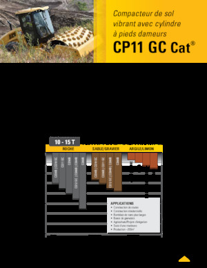 Rouleaux monocylindres Caterpillar CP11GC
