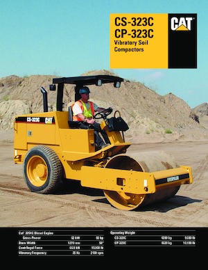Rouleaux monocylindres Caterpillar CP323C