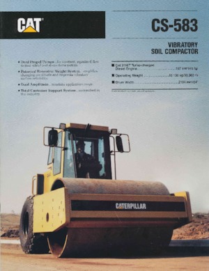 Rouleaux monocylindres Caterpillar CS-583