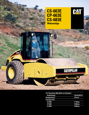 Rouleaux monocylindres Caterpillar CS 663 E