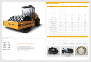 Rouleaux monocylindres Foton Lovol FS818S