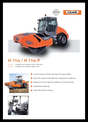 Rouleaux monocylindres Hamm H 11 ix