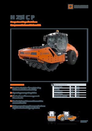 Rouleaux monocylindres Hamm H 25i C P