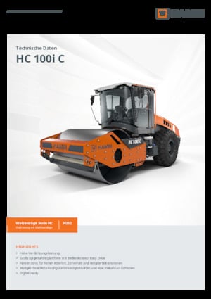 Rouleaux monocylindres Hamm HC 100i C