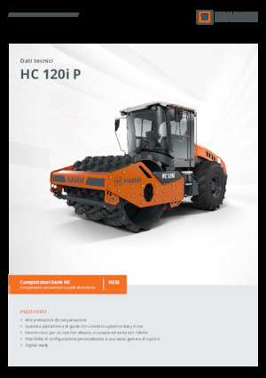 Rouleaux monocylindres Hamm HC 120i P