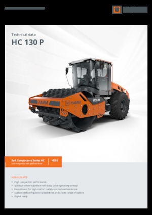 Rouleaux monocylindres Hamm HC 130 P