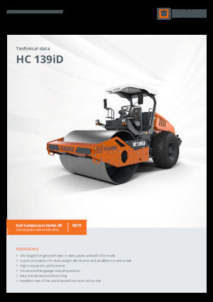 Rouleaux monocylindres Hamm HC 139iD