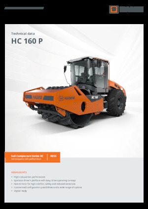 Rouleaux monocylindres Hamm HC 160 P