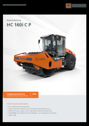 Rouleaux monocylindres Hamm HC 160i C P
