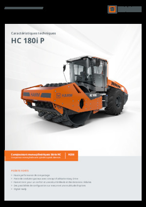 Rouleaux monocylindres Hamm HC 180i P