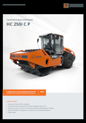 Rouleaux monocylindres Hamm HC 250i C P