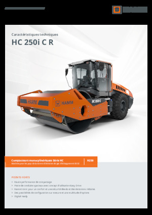 Rouleaux monocylindres Hamm HC 250i C R