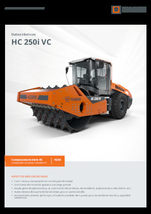 Rouleaux monocylindres Hamm HC 250i VC