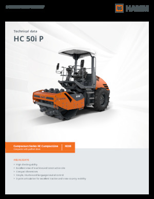 Rouleaux monocylindres Hamm HC 50i P
