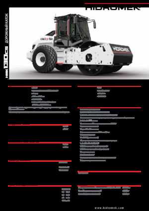 Rouleaux monocylindres Hidromek HMK 130 CS