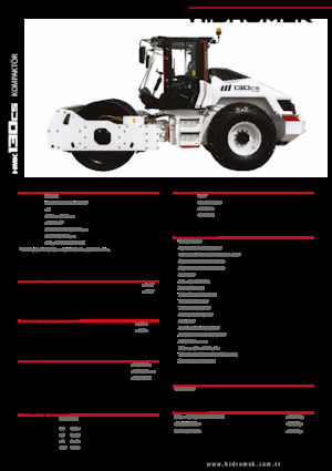Rouleaux monocylindres Hidromek HMK 130 CS