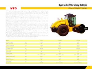 Rouleaux monocylindres YTO LTD214H