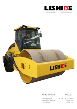 Rouleaux monocylindres Lishide RM227