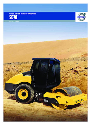 Rouleaux monocylindres Volvo SD70