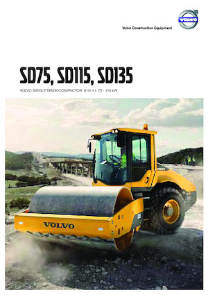 Rouleaux monocylindres Volvo SD75