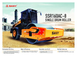 Rouleaux monocylindres Sany SSR160AC-8