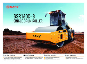 Rouleaux monocylindres Sany SSR160C-8 