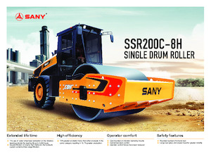 Rouleaux monocylindres Sany SSR200C-8H 