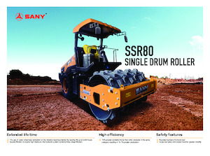 Rouleaux monocylindres Sany SSR80 
